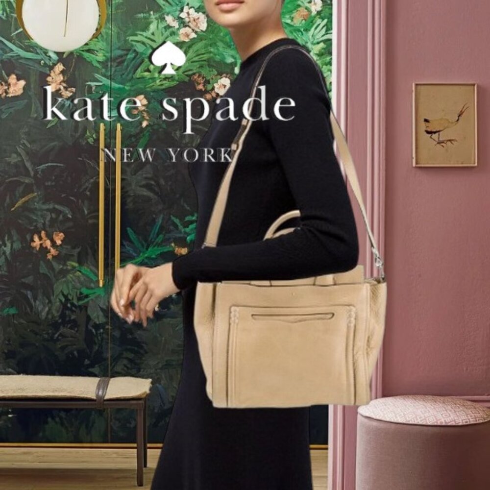 Kate Spade New York Claremont Drive Marcella Satchel - Cashew Tan Leather